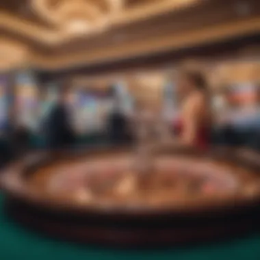 The Excitement of the Casino Floor A vibrant casino floor bustling with excitement