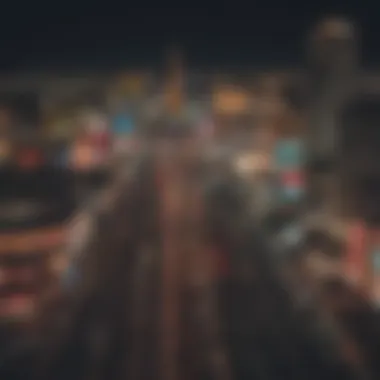 The Iconic Las Vegas Strip Illuminated A stunning view of the Las Vegas Strip at night