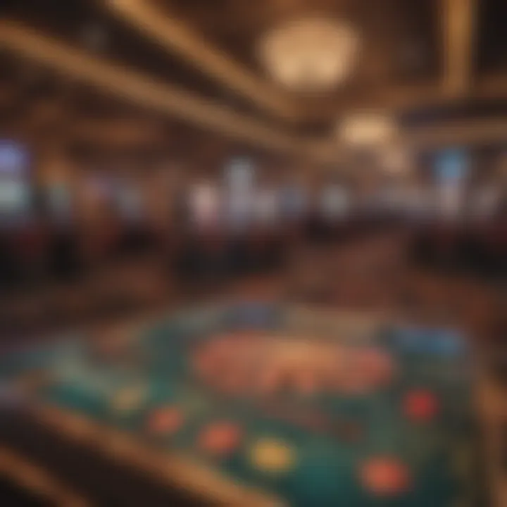 Interior gaming floor at Diamond Jacks Casino