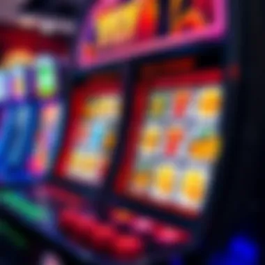 A dynamic virtual slot machine showcasing vibrant graphics