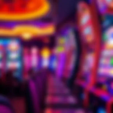 A vibrant video poker machine featuring bright lights and engaging graphics.