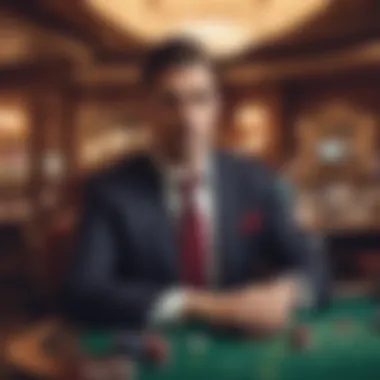 Illustration of responsible gambling initiatives within the casino environment