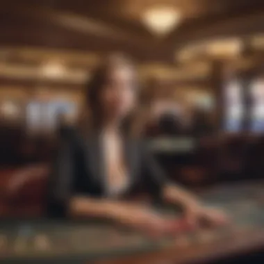 Bidding in Casino Settings Casino environment showcasing bidding