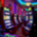 Vibrant display of Ilani slot machines