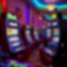 Vibrant display of Ilani slot machines