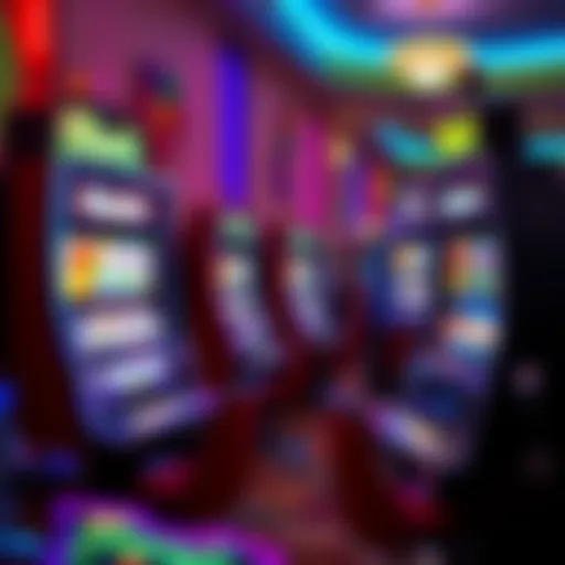 Vibrant display of Ilani slot machines