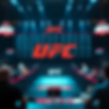 A visual representation of UFC betting odds and statistics.